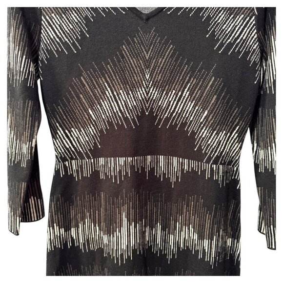 WOMEN'S ANNE KLEIN SWEATER BLACK LONG DRESS‎ SIZE MEDIUM - Picture 2 of 6